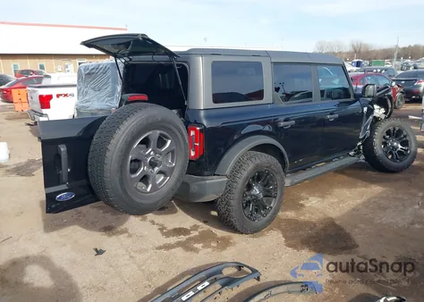 2023 Ford Bronco Big Bend z USA, uszkodzony, nr VIN 1FMEE5BP0PLA92875